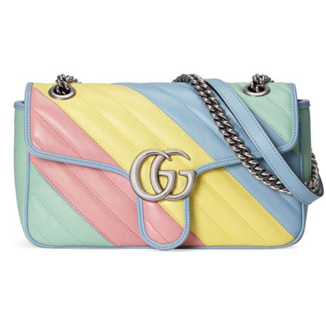 gucci pastel rainbow bag